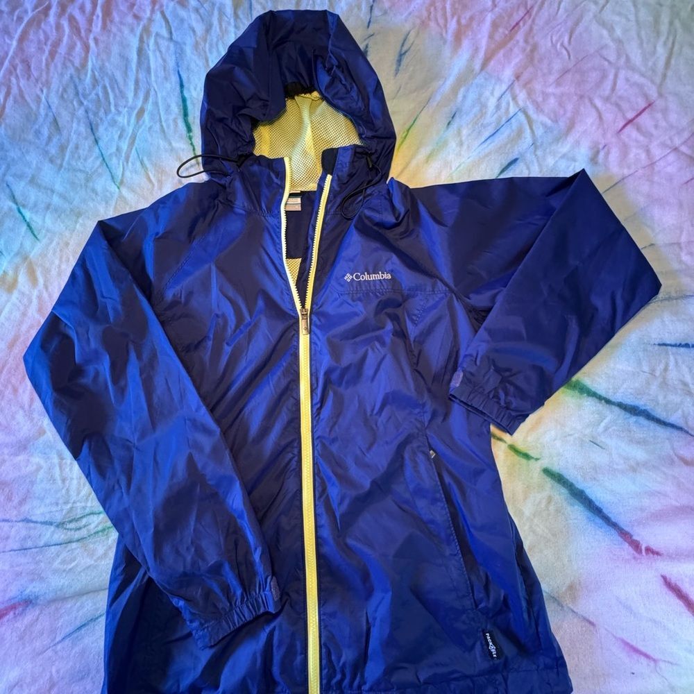 Columbia Packable Travel Rain Jacket adjustable hood